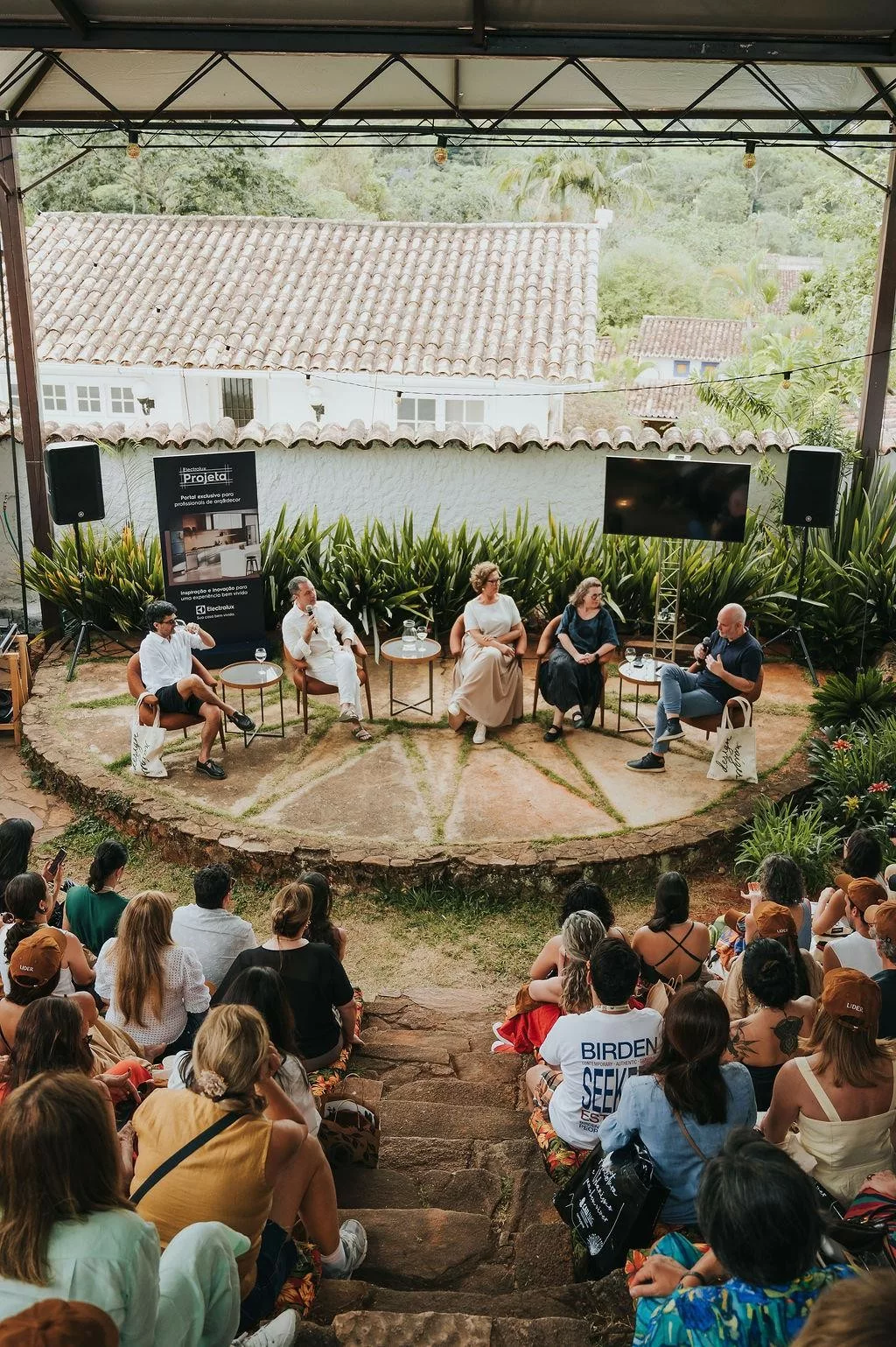 Palco com talk Lider na Semana Criativa de Tiradentes