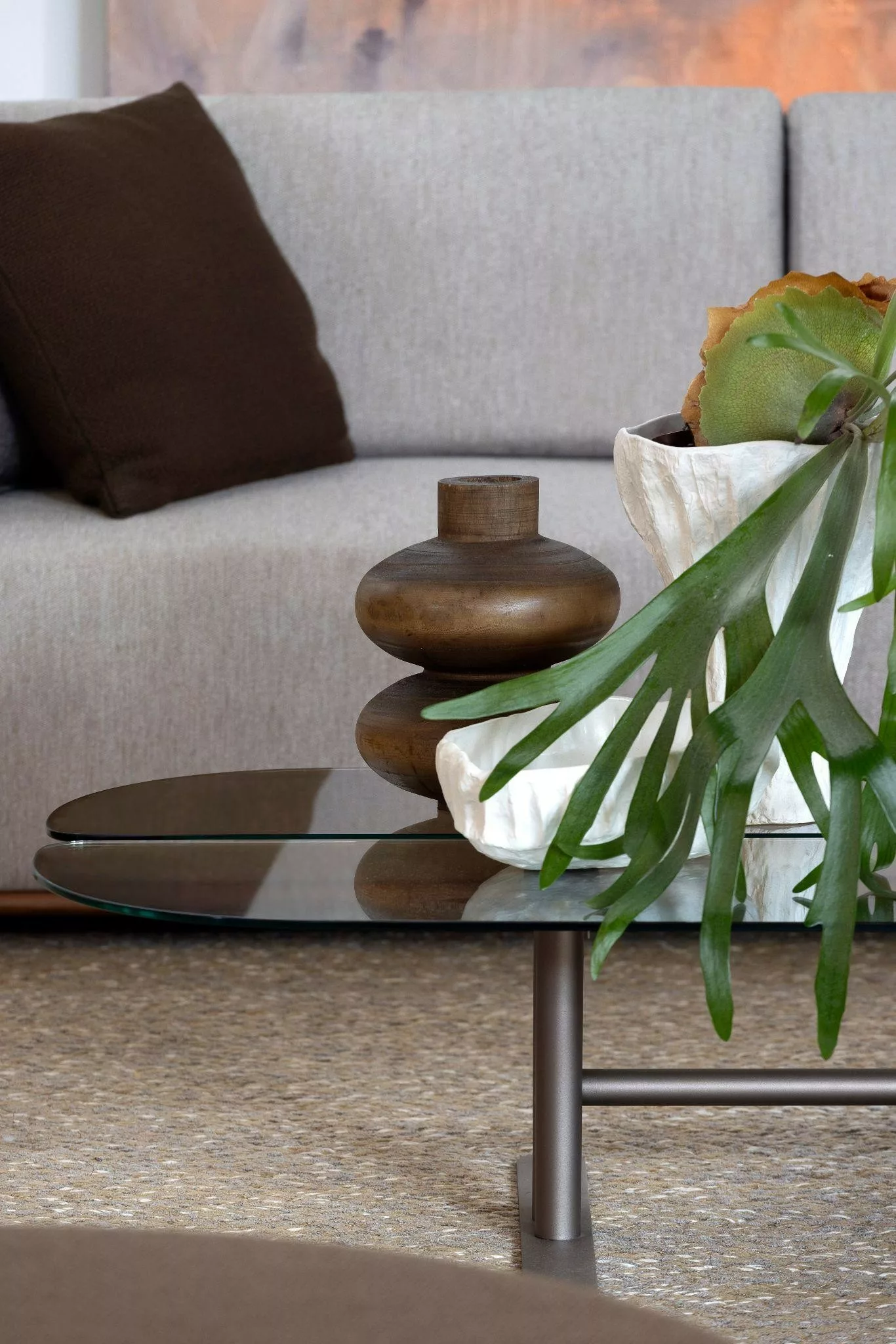 Diferentes texturas nos adornos