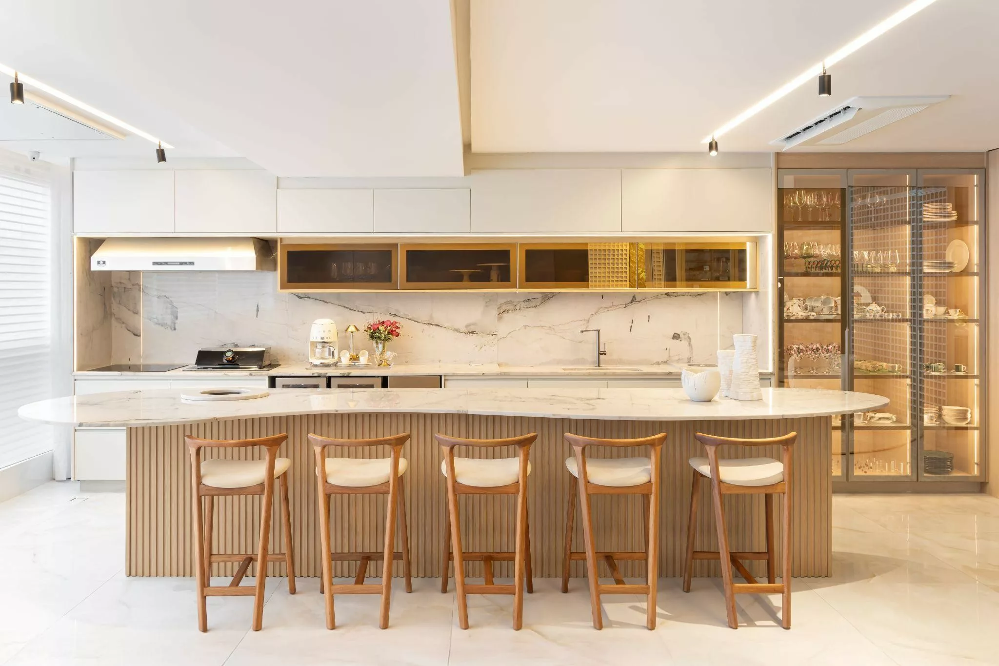 Área gourmet de projeto de Daniela Andrade