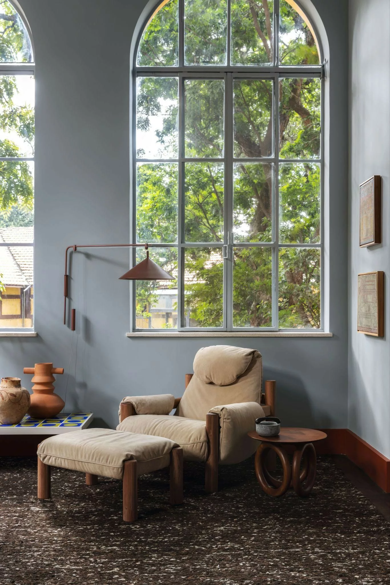 Poltrona e banco Atlântica contribuem para um bom dormir